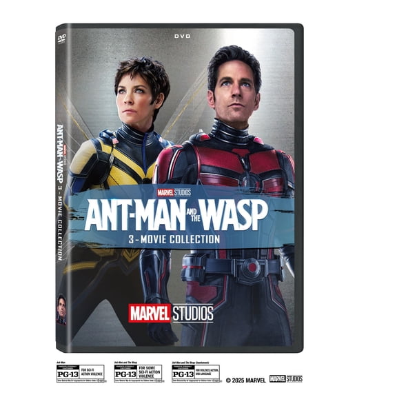 Open Box Ant-Man and the Wasp: Quantumania, Ant-Man and the Wasp, Ant-Man (DVD) 3-movie collection, Disney, Action