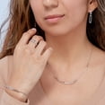 thumbnail image 4 of Women's Welry 1/6 cttw Diamond Bolo Chain Bracelet in Sterling Silver, 10", 4 of 4