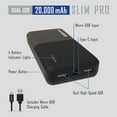 thumbnail image 4 of Pocket Juice Slim Pro 20K Portable 20000 mAh Power Bank with Dual Charging USB Ports, 4 of 7