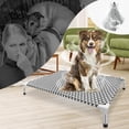 thumbnail image 4 of Cama para perros Kuntrust Elevated Elevated Pet Cuna para mascotas gris L, 4 of 9