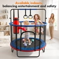thumbnail image 4 of Funseek Mini Trampoline Set, All-in-One Entertainment Trampoline, Bearing 132lb, Blue and Red, 4 of 9