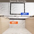 thumbnail image 6 of Lisonu 60" x 76" Frameless Sliding Shower Door, Modern Barn-Door Style with Matte Black Hardware, 1/4" Clear Tempered Glass, 6 of 25