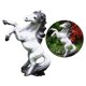 thumbnail image 5 of Estatua de Caballo con Estilo, Esculturas de Resina de Colección Modelo Animal Simulación Decorativa Figura de Caballo para Decoración Dormitorio Blanco Macarena Estatua de caballo, 5 of 8