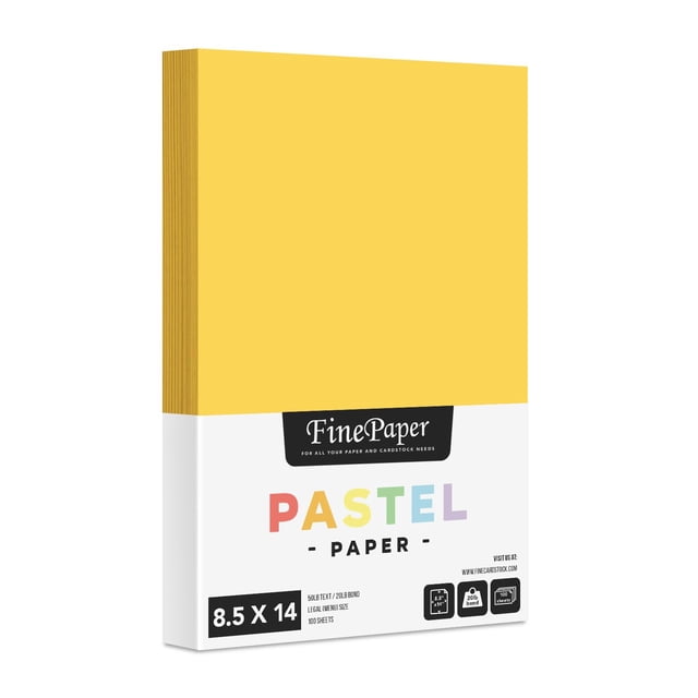 Papel S con impresión superfina, pastel en forma de vara dorada, 8,5 x 14 (legal)