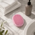 thumbnail image 5 of Pet Bath Brush, Soft Rubber Massage Grooming Tool for Dogs and Cats, Shower Brush with Adjustable Ring Handle for Bathing(4.84*3.54in,Gray), 5 of 5
