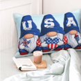 thumbnail image 6 of Disketp Pillow Covers Cute Gnomes In Usa Pattern Throw Pillow Case Cushion Covers,Cushion For Bedroom,Couch,Home-14"X20", 6 of 9
