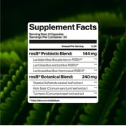 resbiotic resB Lung Support Probiotic Supplement for Respiratory and Gut Health, 60 Capsules