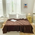 thumbnail image 5 of Fleece 3D Butterfly Blanket Soft Fuzzy Throw Blanket Fluffy Jacquard Decorative Blanket Lightweight Cozy Blanket Reversible Design & Aesthetic Pattern for Couch, Sofa, Bed, Lounge, 5 of 7