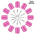 thumbnail image 1 of Langgg Rouleau à Cheveux 24X Auto-Adhésif Boucleur Coussin d'Air Coiffure Auto-Adhésif Volume Finition Soignée Commodité Professionnelle 6cm Rouge Rose, 1 of 9