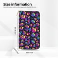 thumbnail image 2 of Leather Thin Slim Wallets for Women Men - Skull rainbow star mushroom Clutch Card Wallet for Women Men with Zipper, 2 of 7
