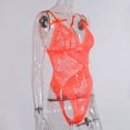 thumbnail image 6 of Fashion Lace Lingerie Underwear Sleepwear Steel Ring Pajamas Garter Ladies Lightly Lined Comfort Bra Orange L, 6 of 9