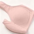 thumbnail image 5 of BaoFuBaoMei Front Snap Bras for Women Plus Size Lift Wireless Bra Side Support Push up Brassiere Jacquard Everyday Bralette, 5 of 8