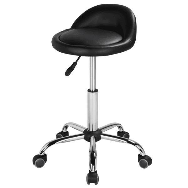 Adjustable Rolling Salon Stool Swivel Massage Stool,Black - Walmart.com - Walmart.com
