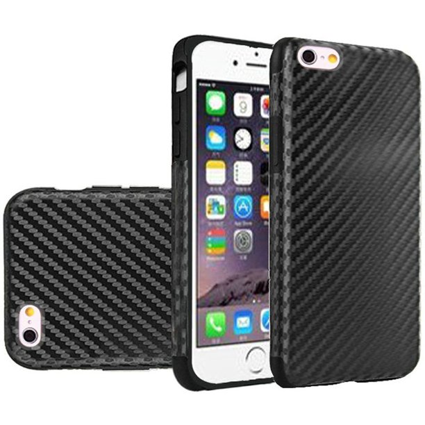 For Apple Iphone 6 Plus 6s Plus Case By Hr Wireless Carbon Fiber Tpu Rubber Candy Skin Case Cover For Apple Iphone 6 Plus 6s Plus Walmart Com Walmart Com