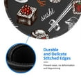 thumbnail image 5 of Disketp Japanese Sushi Hashi Small Mouse Pad 7.9x7.9 Inches,Washable Round Mousepad For Office Laptop Computer,Non-Slip Rubber Base Mouse Pads For Wireless Mouse, 5 of 9