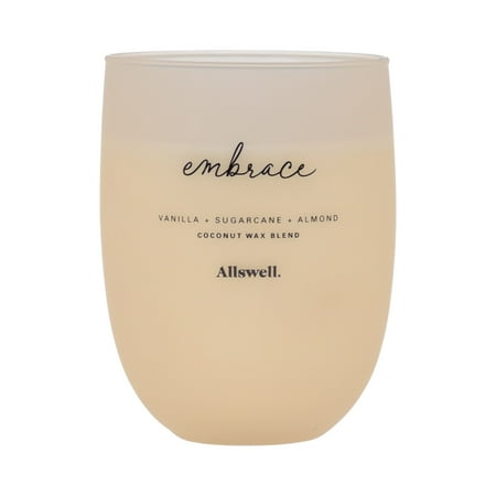 Allswell | Embrace - Ivory (Vanilla + Sugarcane + Almond) 15.3oz Scented 2-Wick Spa Tumbler Candle