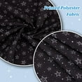 Glow Fabric by The Yard Luminous White Stars Night Sky Fabric Glow in