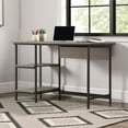 thumbnail image 4 of FurniFact Gray Wood Desk with Storage – Compact Computer Desk and Work Table, 4 of 5
