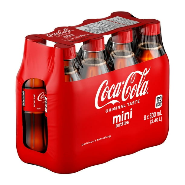 Coca-Cola 300mL Mini Bottles, 8 Pack, 300mLx8
