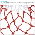 thumbnail image 4 of Unique Bargains 17.7' 3.5mm Polyester Basketball Hoop Rim Net Replacement, White Red 2 Pack, 4 of 6
