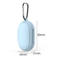 thumbnail image 4 of Funda protectora de silicona con llavero para Samsung Galaxy Buds+ (Azul cielo), 4 of 6