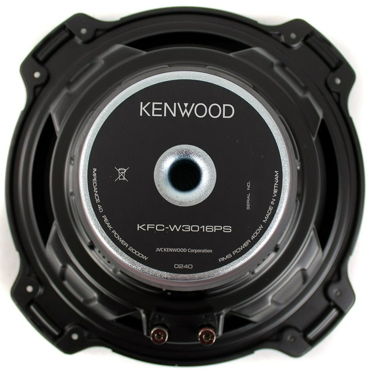 Kenwood 12 Inch 2000 Watt 4 Ohm Single Voice Coil Audio Kenwood 12 Inch 2000 Watt 4 Ohm Single Voice Coil Audio