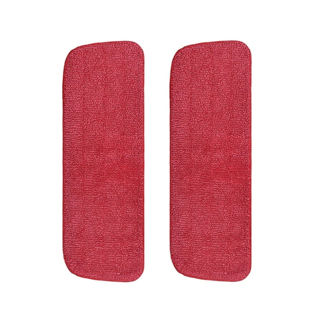 2 almohadillas de repuesto de microfibra para fregona, 16.5", reutilizables, para limpieza en seco y húmedo, para uso doméstico y comercial, lavables.