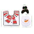 thumbnail image 3 of Coxeer Toilet Tank Cover Set Soft 3PCS Bathroom Cover Set Bath Lid Cover for Christmas, 3 of 6