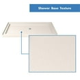 thumbnail image 3 of DreamLine SlimLine 34 in. D x 42 in. W x 2 3/4 in. H Center Drain Single Threshold Shower Base in Biscuit, 3 of 4