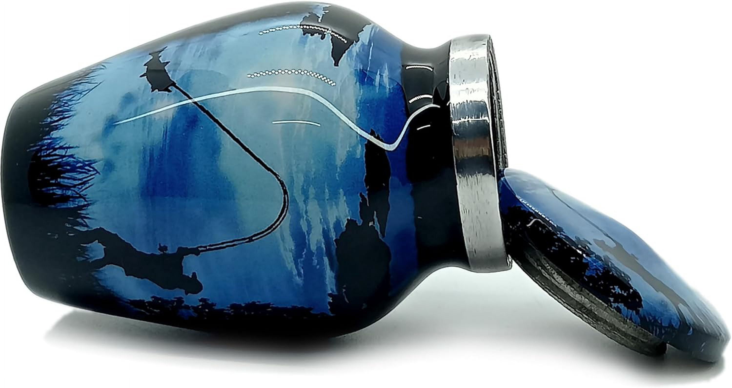 UR Keepsake Urn –Stylish Fishing Catching Keepsake Cremation Urn for Human Ashes with Velvet Box & Velvet Bag-Mini Keepsake Urn - Affordable Keepsake Urn (3 cu.in)