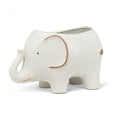 thumbnail image 1 of Large Elephant With Tusks Planter, 1 of 2