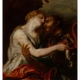 thumbnail image 3 of Manner of Anthony van Dyck 15x16 Black Modern Framed Museum Art Print Titled - Venus Disarming Mars, 3 of 5