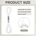 thumbnail image 2 of Uxcell 6 Skeins Embroidery Floss, Metallic Embroidery Thread White, 2 of 6