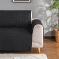 thumbnail image 4 of ANMINY Couch Cover 3 Seaters Waterproof Sofa Cover Black Non-slip Slipcover Pet Furniture Cover, 4 of 6