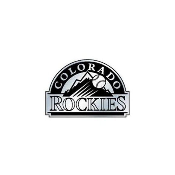 Emblème Auto Colorado Rockies Argent Chrome Commande Spéciale