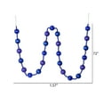 thumbnail image 2 of Vickerman 6' Cobalt Blue Stripe Ball Ornament Christmas Garland, 2 of 2