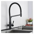 thumbnail image 5 of Matte Black Kitchen Sink Faucet Tap Pure Water Filter Mixer Crane Dual Handles Purification Kitchen Hot And Cold Water Tap, 5 of 15