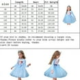 thumbnail image 4 of Greggl Girls Elsa Princess Dress Long Sleeve Toddler Kids Cospaly Tutu Birthday Halloween Christmas Party Clothes, 4 of 7