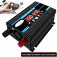 thumbnail image 4 of Inversor Desiderio 12v 220v, inversor de onda sinusoidal pura de 4000 W, 12 V, 220 V/110 V, convertidor de CA automático para automóvil, cargador, adaptador inversor USB dual, transformador modificado, 4 of 5