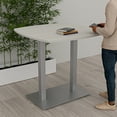 thumbnail image 2 of 45" Small Arc Boat Bistro Height Table Double Metal Base Bar Table, 2 of 6