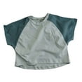 thumbnail image 2 of T-Shirt Enfant Garçon Été Manches Courtes Décontracté Léger Respirant Doux Bleu 6 Ans-7 Ans, 2 of 4