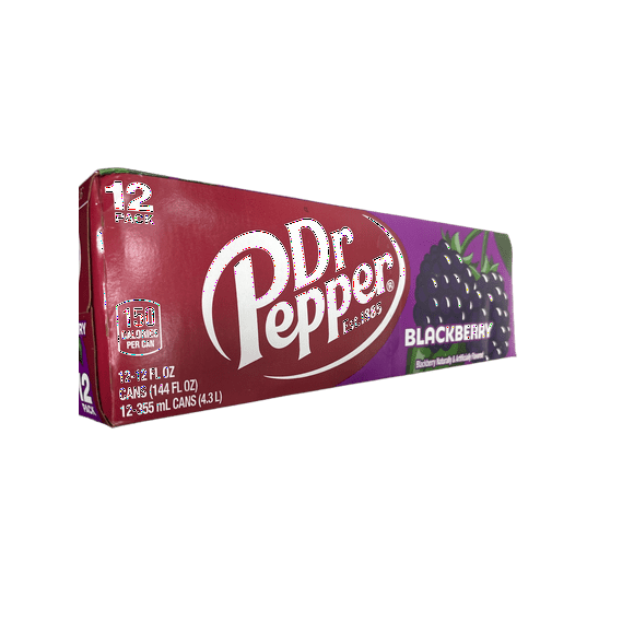 Dr. Pepper Blackberry Can 355ML - U.S Edition - Beverage - Case of 12 - BB: N/A