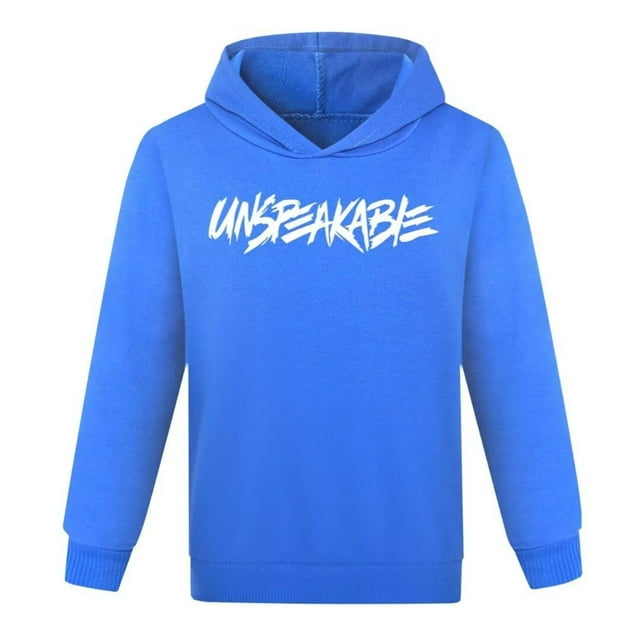 Sudadera con capucha LQBNZQZ para niños y niñas de 9 a 10 años, azul