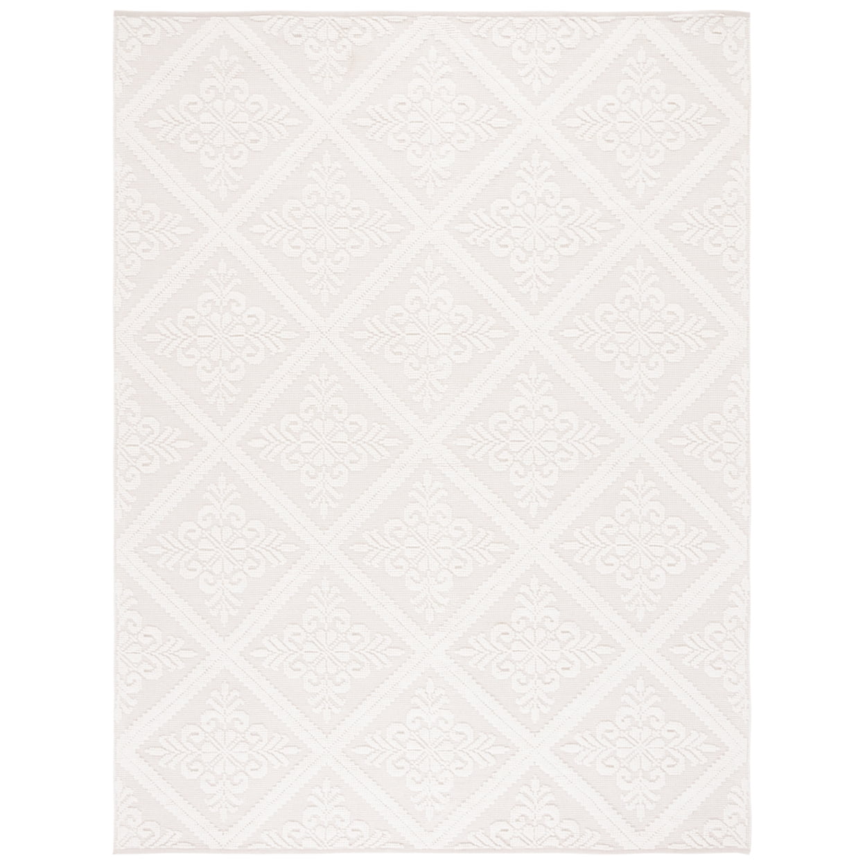 SAFAVIEH Vermont Wayland Trellis Area Rug, Ivory, 6' x 6' Round