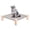 Grey Grid, variant on Pozico Gray Plaid Elevated Pet Cot, Wooden Frame Breathable Mesh Hammock Bed, for Small Cats & Dogs Indoor Outdoor