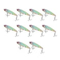 thumbnail image 3 of 10PCS Poisson Forme Appât Artificiel Haute Simulation en Alliage d'Aluminium Pêche Leurre Appât avec Barbe, 3 of 8