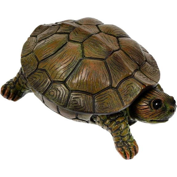 Healifty Resin Turtle Jewelry Box with Removable Lid Decorative Trinket Holder for Rings Necklaces Earrings Small Storage Case for Jewelry Organizer and Home Decor Gift