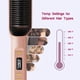 thumbnail image 3 of Cepillo alisador de pelo con iones negativos, peine alisador de pelo, cepillo alisador de pelo con función anti-escaldaduras, bloqueo automático de temperatura y función de apagado automático, 3 of 5