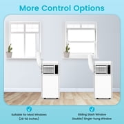 8,000 BTU Portable Air Conditioner - Cools Up to 450 Sq. Ft., 5-in-1 Portable AC Unit for Rooms with Remote Control, Sleep Mode, 24H Timer, for Bedroom, Dorm, Apartment