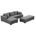 thumbnail image 4 of Elegant Comfort 3-Seat L-Shape Sectional Sofa Set, 4 of 14